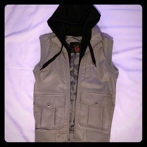 G by Guess Faux leather vest